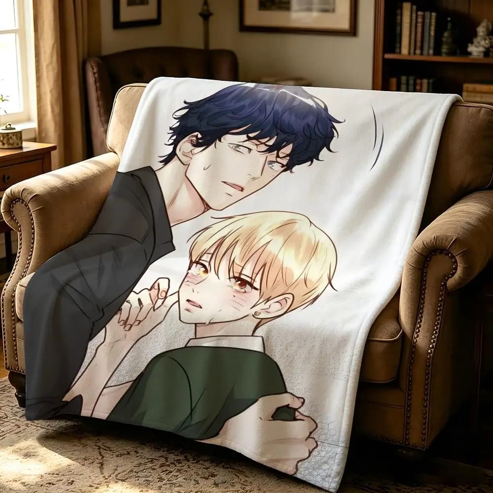 comic L-Love Is An Illusion-n Throw Thick Comfort Flannel Quilt, Multi-scene Use Indoor Outdoor Daily Nap