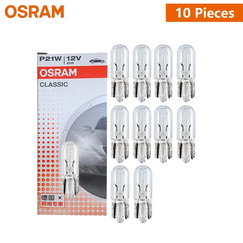 OSRAM Originale T5 W1.2W Luce interna per auto Lampade posteriori standard Luce stop OEM Lampadina per porta automatica 12V 1.2W 2721 Commercio all'ingrosso 10 pezzi