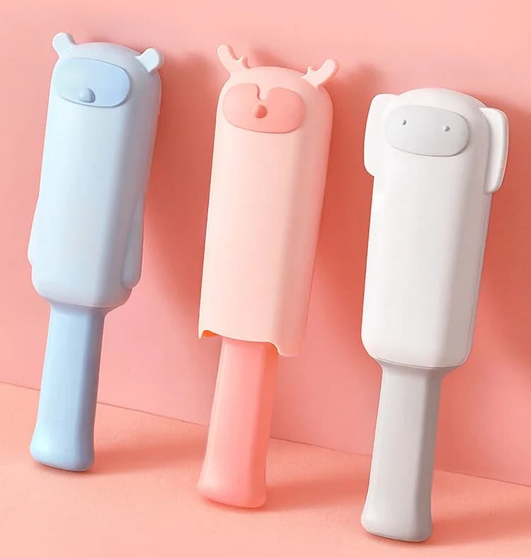 Mini Portable Washable Sticky Cleaner Brush Lint Roller Clothing Dust Hair Sheets Lint Remover Reusable Fabric Brush