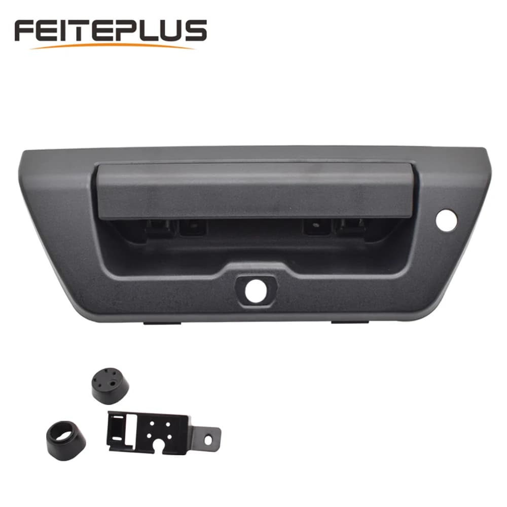 Maniglia del portellone posteriore della porta posteriore maniglia del camion con fotocamera e foro della lampada a LED chiusura di alimentazione in plastica per Ford F-150 2015-2017 muslimah
