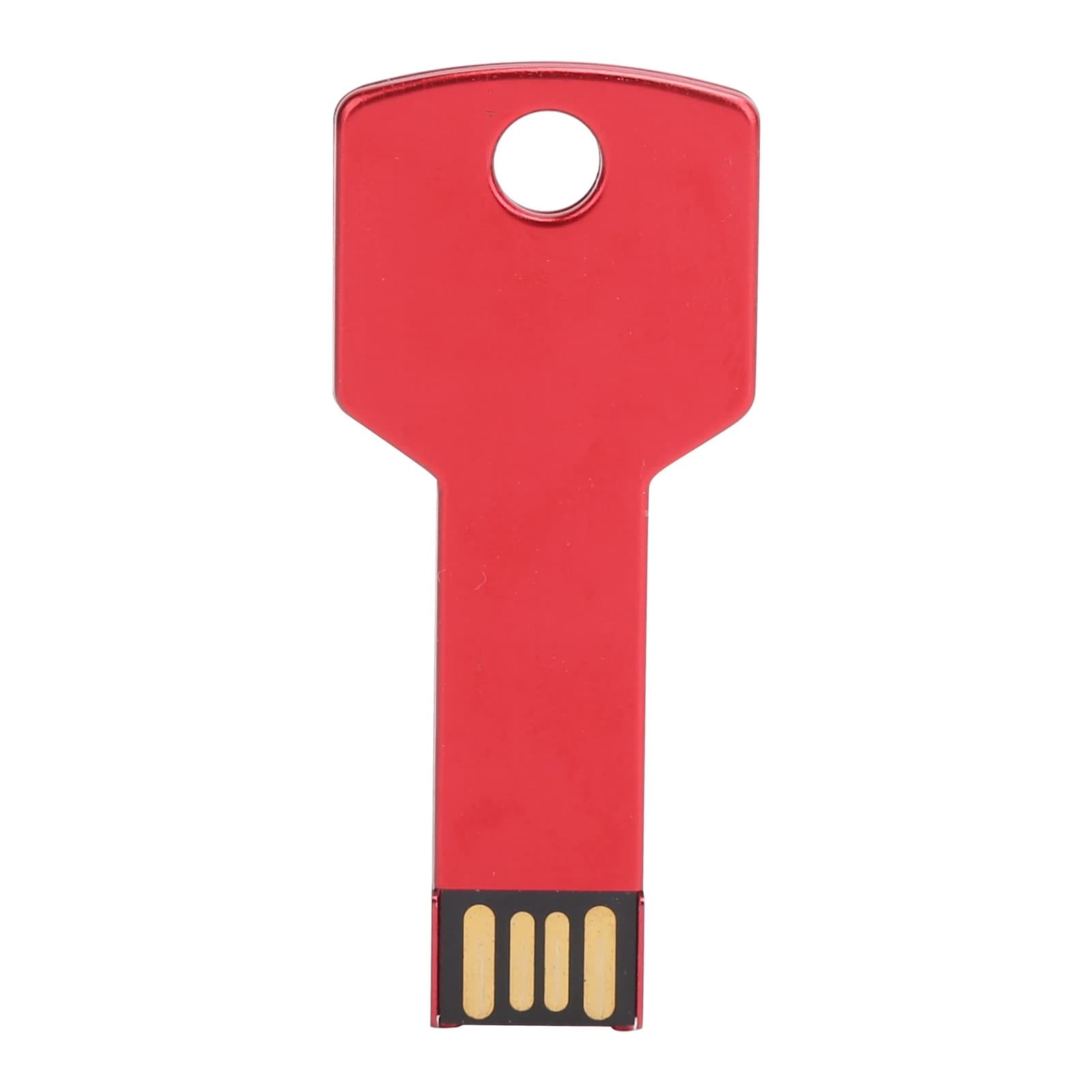 Chiavetta USB Rossa a Forma di Chiave in Lega di Alluminio, Memoria USB per Auto e Computer, Accessori per la Casa