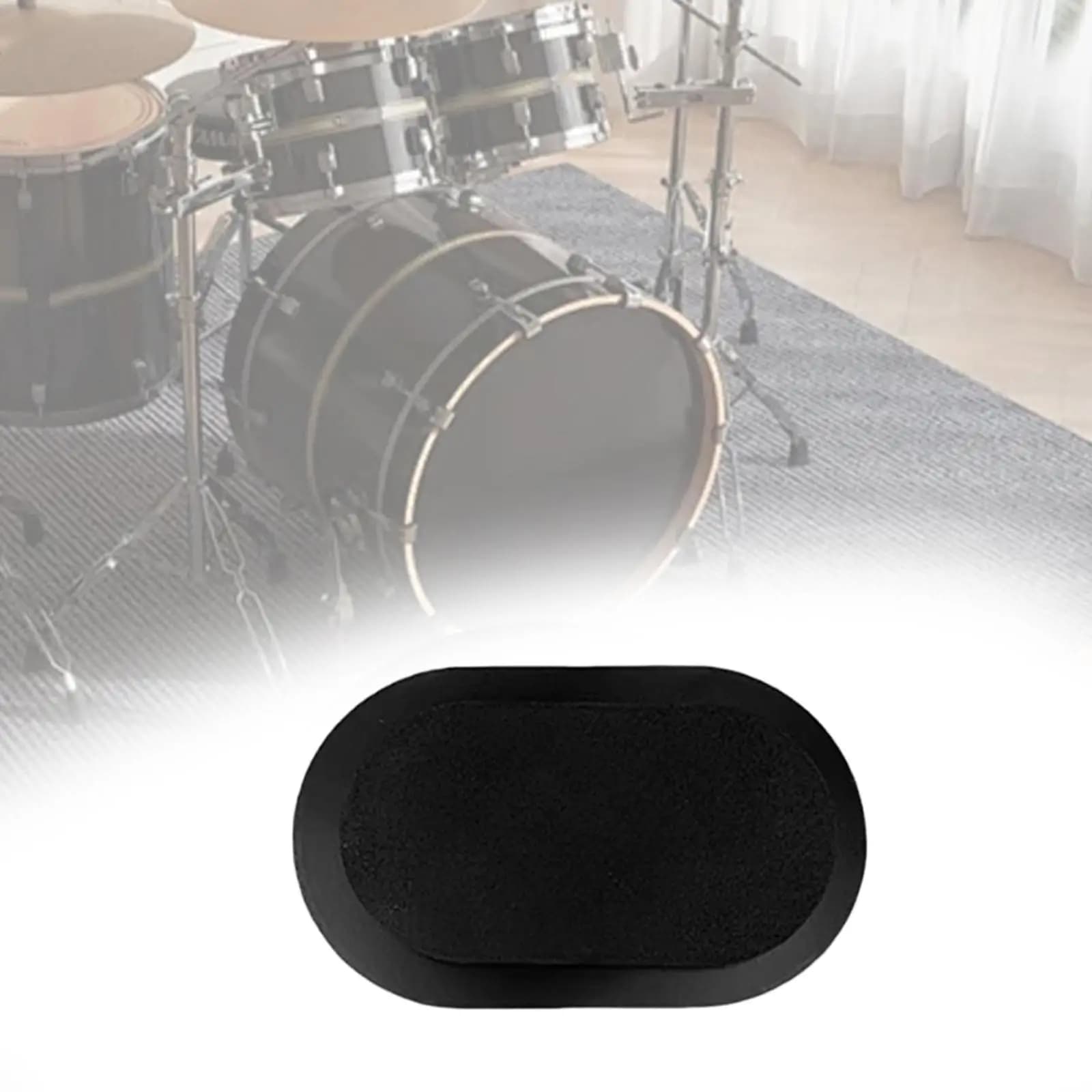 Bass Drum Mute Board Silence Pad Accessori per percussioni appiccicose per professionisti e principianti Smorzamento del suono professionale universale