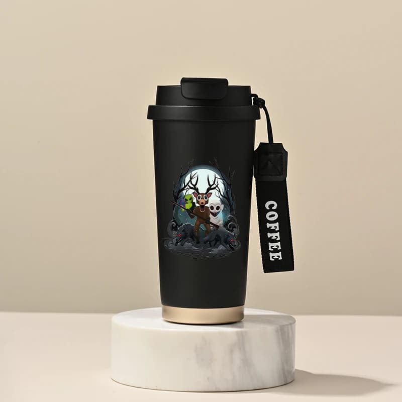 99 Nights in The Forest Stainless Steel Water Bottle Large Capacity Portable Insulated Cup Anime Printed Water Cup Birthday Gift