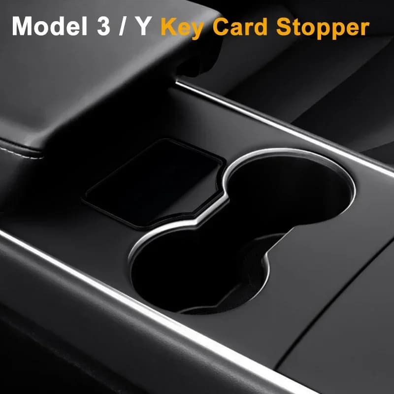 Per Tesla Model 3 Y: Portachiavi con Localizzatore, Blocco Antifurto, Portafoglio RFID Sicuro, Facile Installazione, Accessori Auto Sottili Essenziali