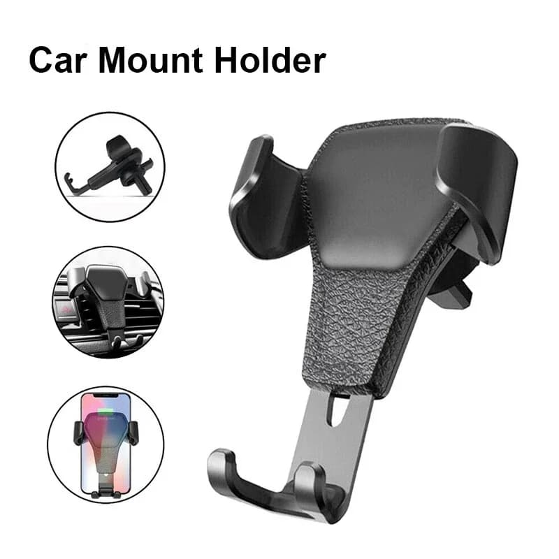 Universal Gravity Auto Phone Holder Car Air Vent Clip Mount Mobile Phone Bracket GPS Smart Phone Stand For iPhone Huawei Realme