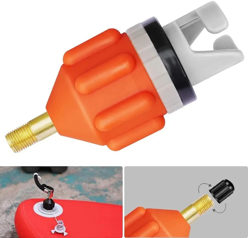 Adattatore per scheda Paddle Board valvola dell'aria adattatore per ugello d'aria pompa per auto per Kayak adattatore gonfiabile accessori per barche accessori per la spiaggia