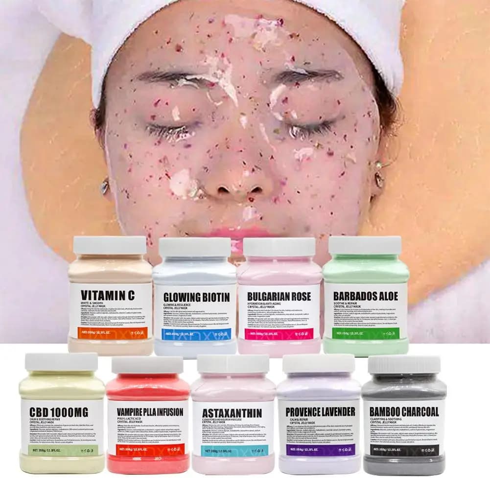 Maschera viso in gelatina di rose Maschera peel-off idratante in gel idro Pelle nutriente e luminosa con effetto levigante Formula in polvere a gel