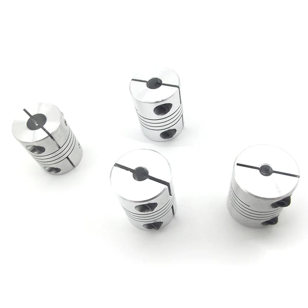 4PCS 5X6MM D25L30 Alluminio 5mm a 6mm Asse Z Accoppiamento flessibile per motore passo-passo Accoppiatori albero Parti della stampante 3D