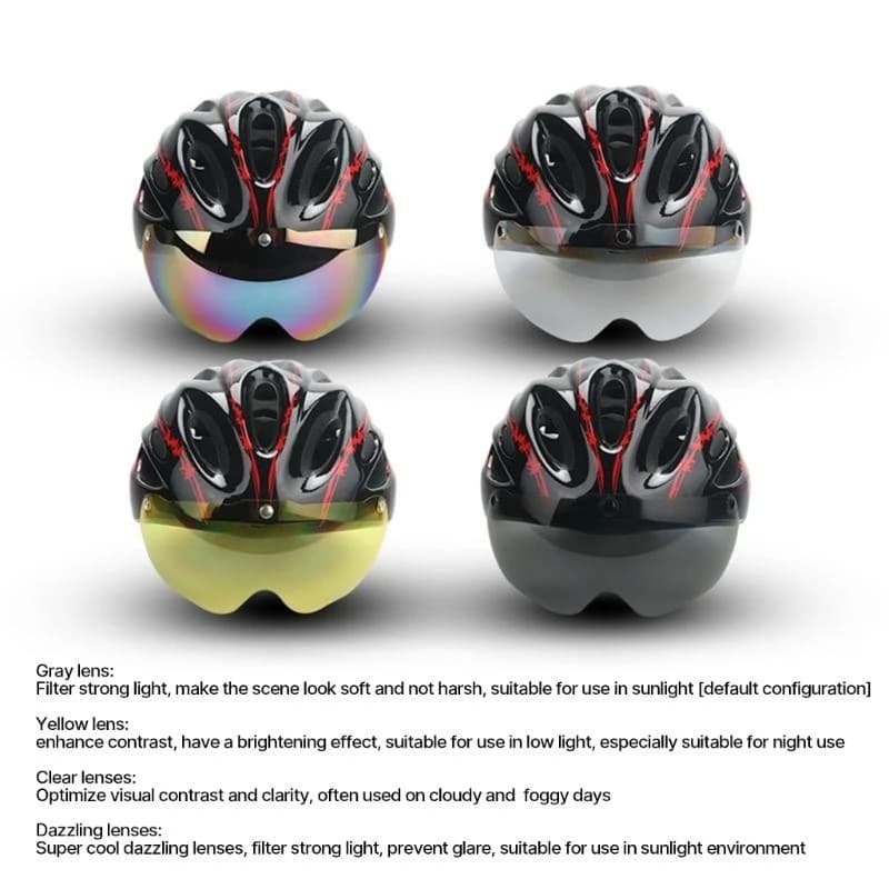 Magnetic Lenses Bicycle Helmet Glasses Windshield Removable Sun visors Windscreen Lenses for helmet Glasses