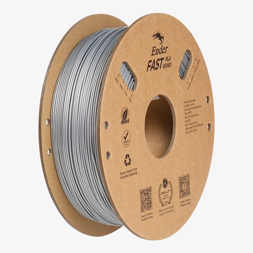 CREALITY Ender Fast PLA Filaments Tougher&Stronger 3D Printing Filament 30-300mm/s Fast Stable 1.75mm 1kg For All FDM 3D Printer