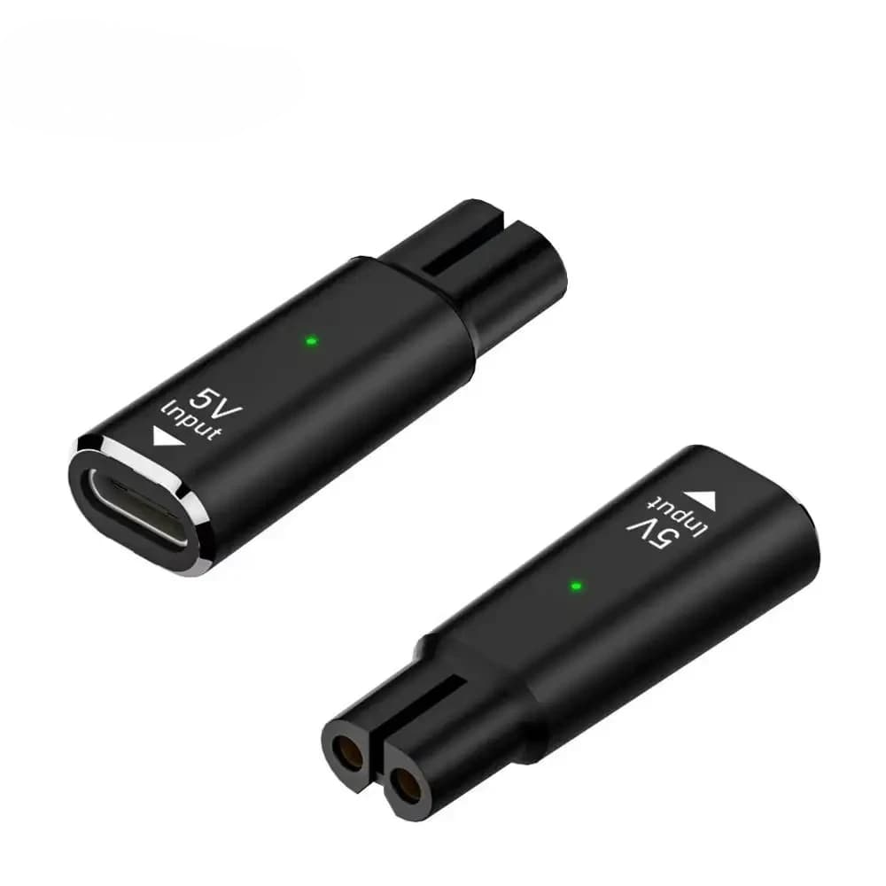 Type-C 5V Charging Adapter for Philips One Blade QP2724 QP2834 QP4530 QP1924 Charging Indicator