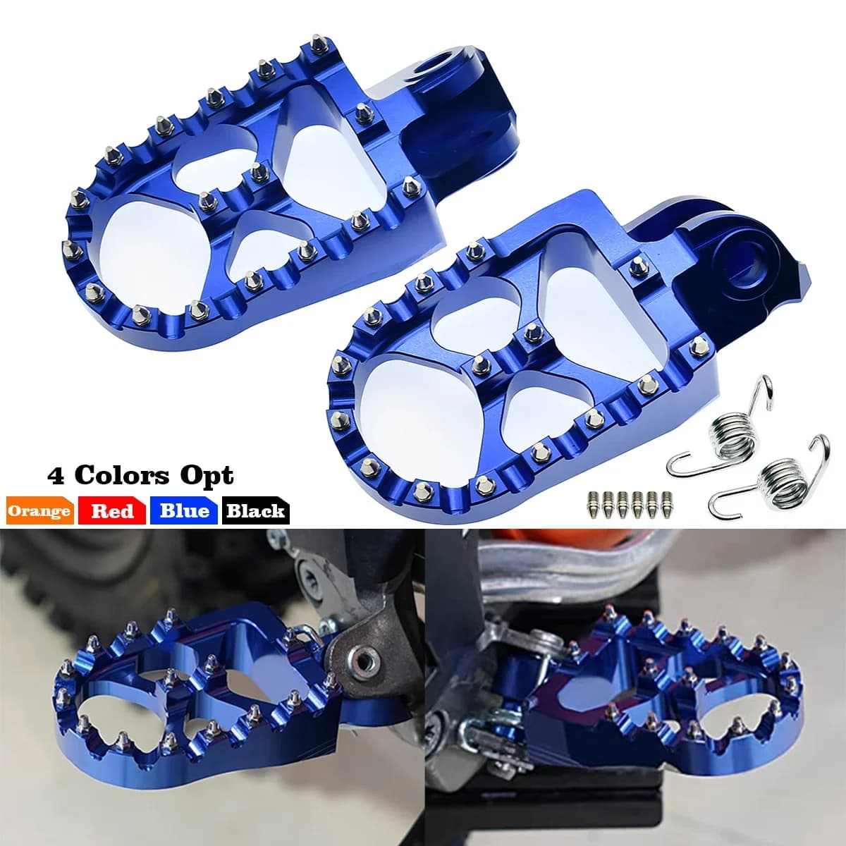 Pedane poggiapiedi pedane poggiapiedi pedali per Husqvarna TE 300 FE 250 350 450 501 TC 65 85 14-16 701 Enduro/Supermoto 2016-2023