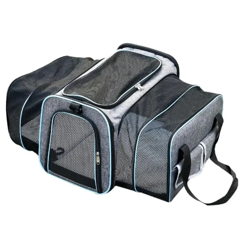 Borsa da Trasporto per Gatti di Lusso, Alla Moda, Espandibile, Portatile, Pieghevole, per Viaggi, con Stile Outdoor