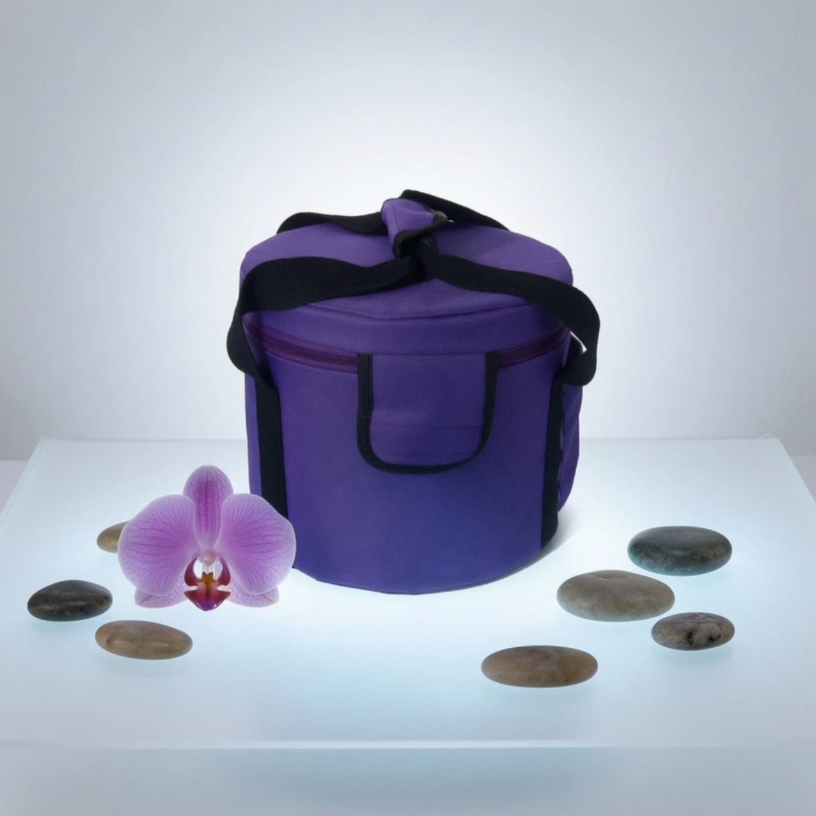 Singing Bowl Bag Zippered Singing Bowl Carry Bag Portable Long-Lasting for Sound Healers, Meditation Studio, Travel