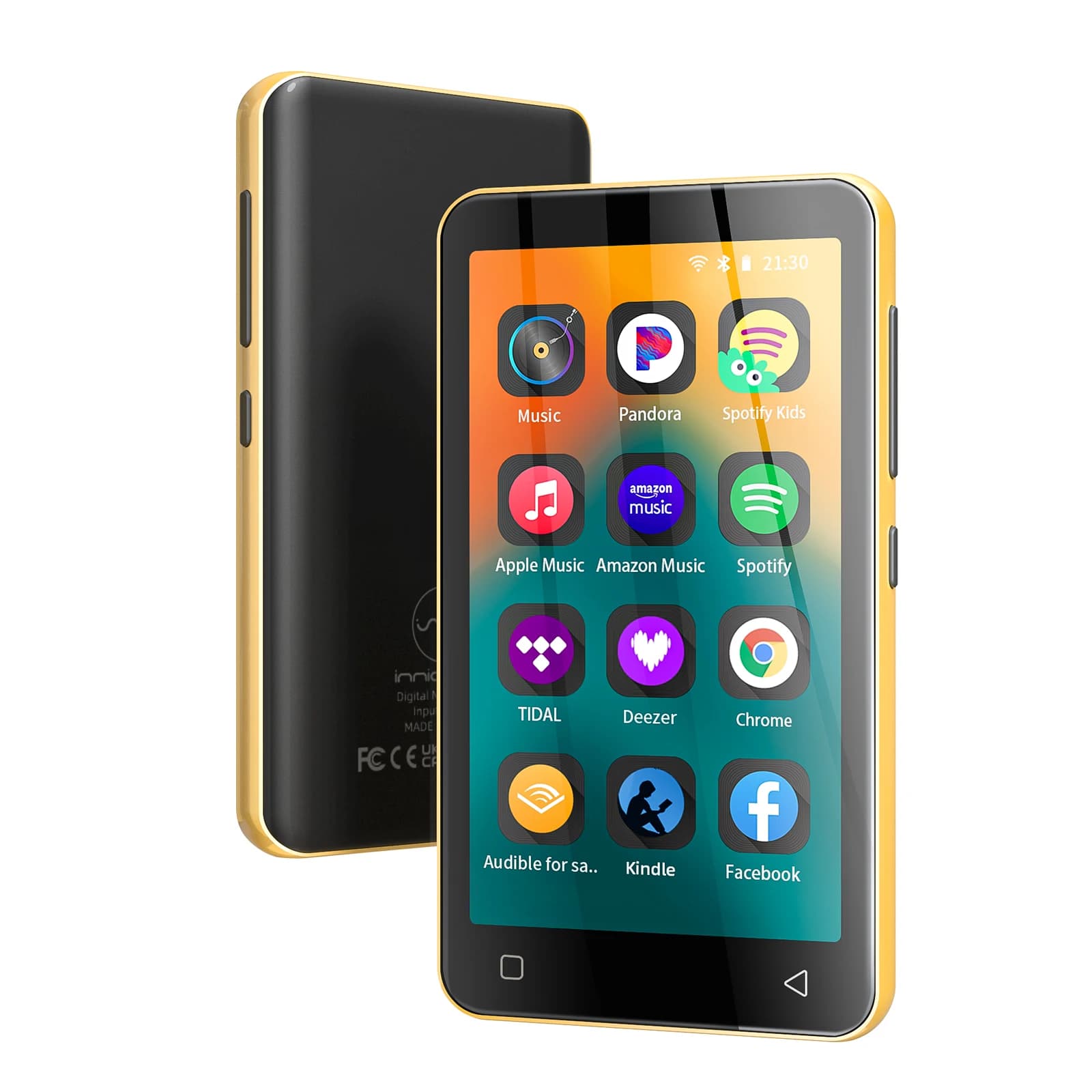 Riproduttore Lettore MP4/MP3 Altoparlanti Bluetooth, Lettore musicale Dap con Spotify, Tidal, Walkman MP4 con audio e video, fino a 1 TB