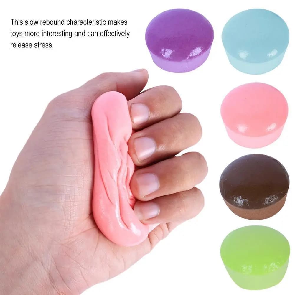 Super Soft Squeeze Toy Slow Rebound Simulation Potato Sticky Cake Anti Anxiety Hand Fidget Toy Novelty Sensory Gift For Kids
