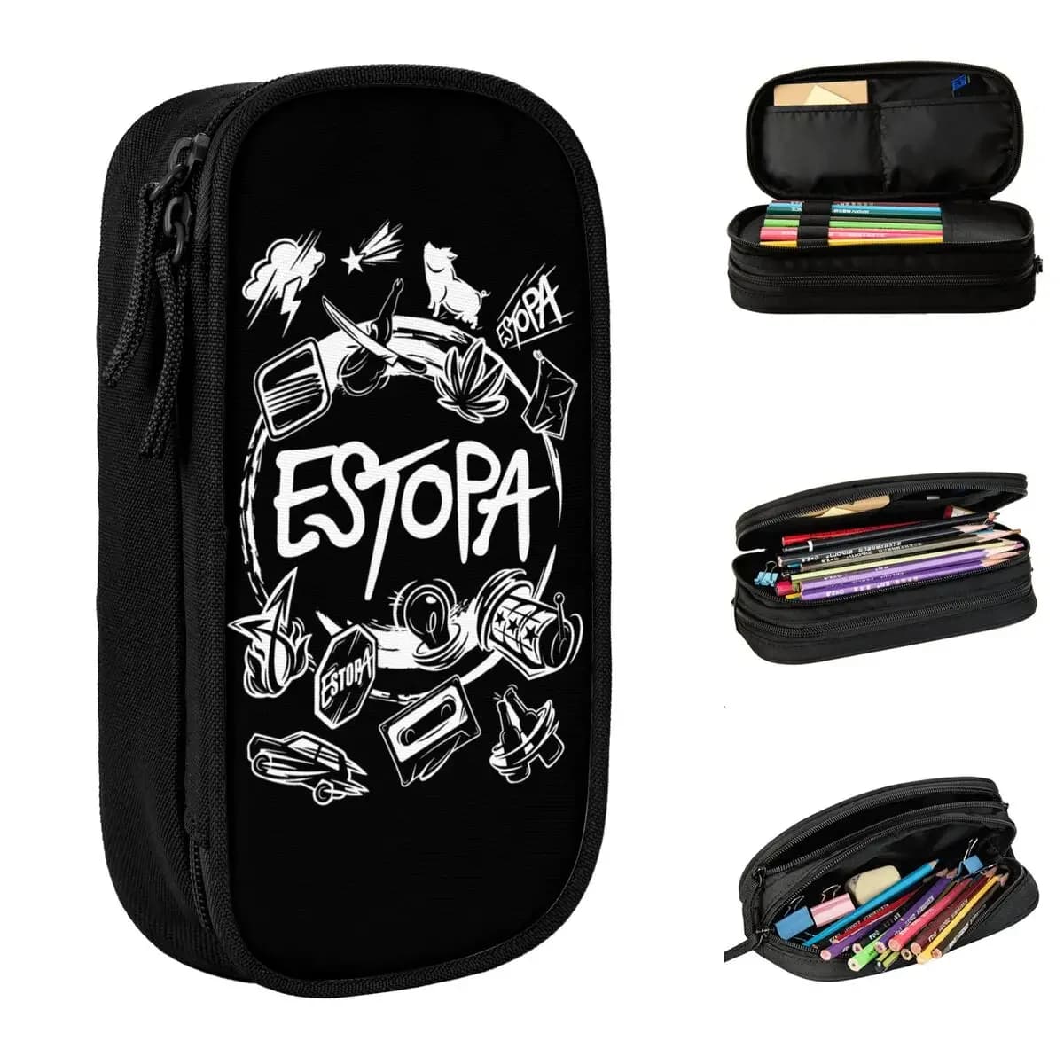 ESTOPA Estopic World Rock Band Merch Pen Box Grande capacità Materiale scolastico per bambini Astuccio per penne Regalo di sorpresa