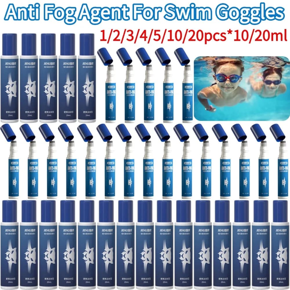 1-20pcs 10/20ml Solid Anti Fog Agent for Swimwear Glass Scuba Mask Detergent Solution Anti Dumping Spray Preventing Fog