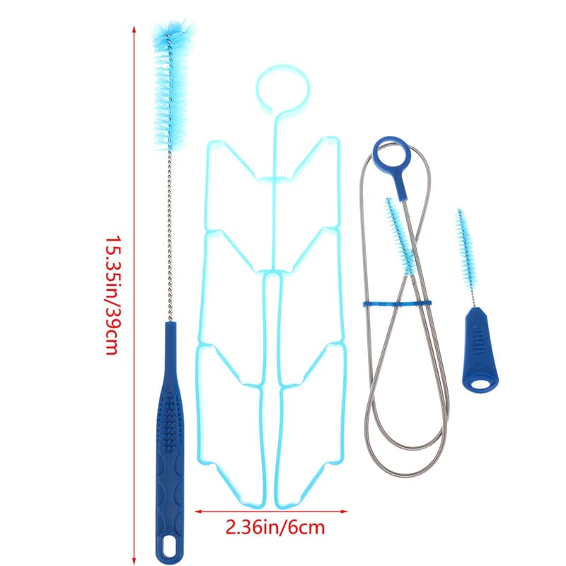 1Set Water Bag Cleaning Kit Brush Cleaning Tool 4In1 Water Bag Brush Cleaner Hydration Bladder Tube Brush For Water Bladders