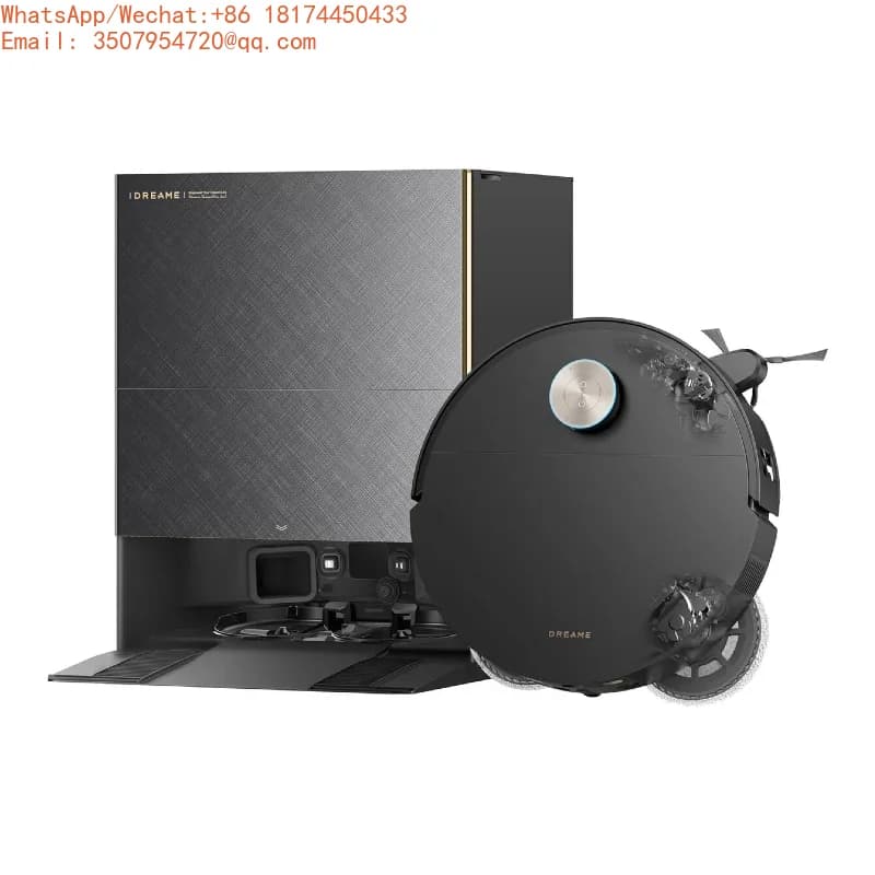 Nuovo Robot Aspirapolvere e Lavapavimenti DREAME X60 Ultra, Design Ultra-Sottile, Aspirazione 35.000Pa, Svuotamento e Ricarica Automatici, Autopulizia, 280+ Ostacoli