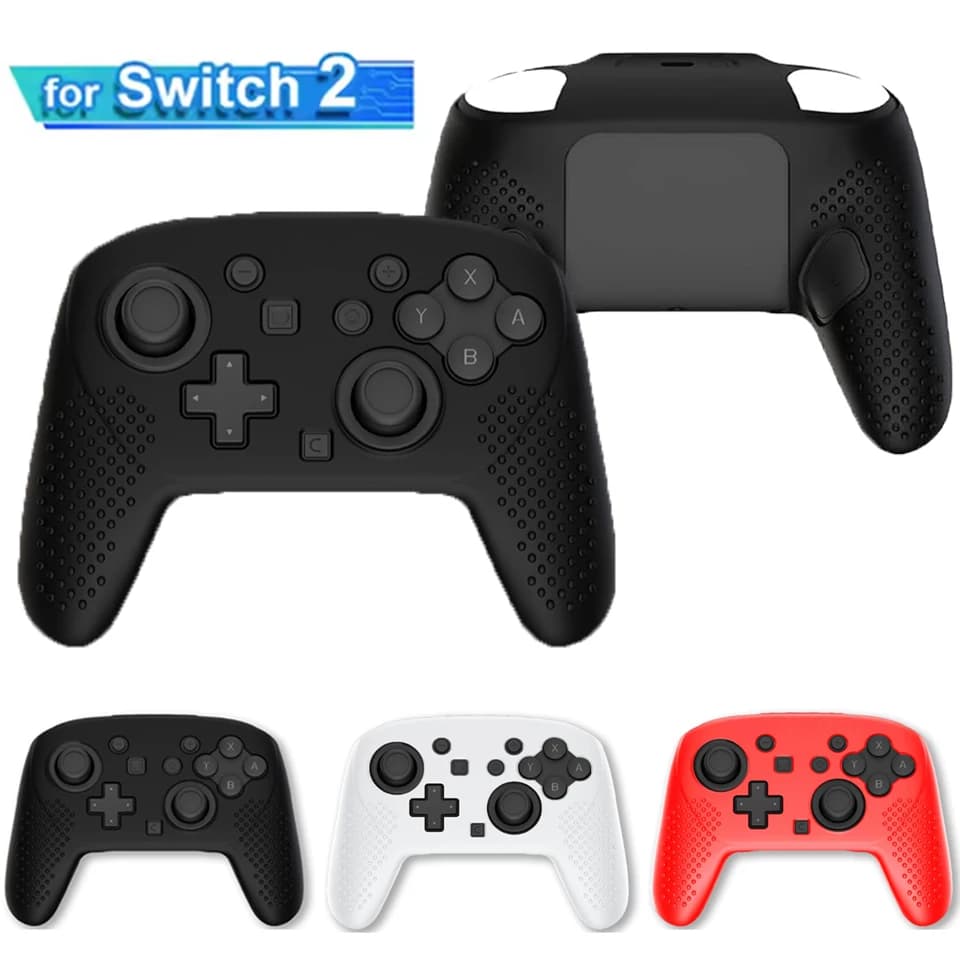 Custodia protettiva in silicone per controller Nintendo Switch 2 Pro Gamepad Custodia morbida antiscivolo per accessori NS 2