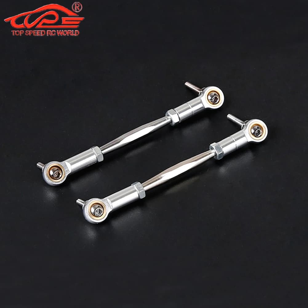 Aggiornamento lega sterzo tenditore tirante 2 pz per 1/5 Rc auto HPI ROFUN BAHA ROVAN King Motor BAJA 5B 5T 5SC Buggy Truck Parts