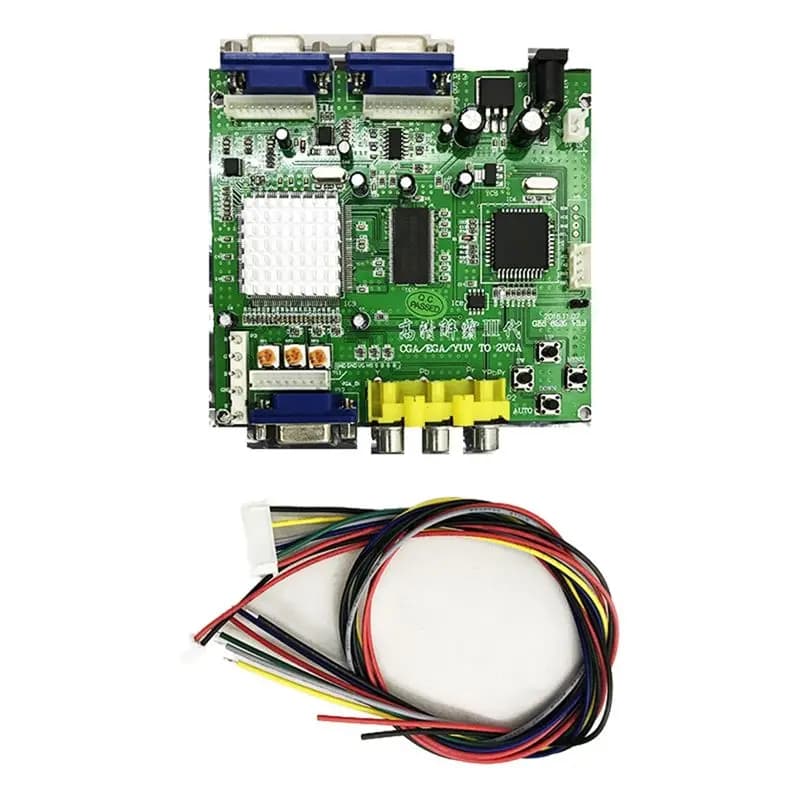 CLCU NEW Arcade Game RGB/CGA/EGA/YUV To VGA HD Video Converter Board HD9800/GBS8200 Hot Green Board For CRT LCD PDP Monitor