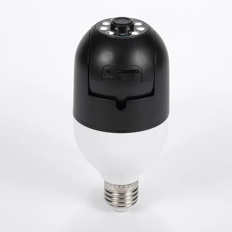 Telecamera IP E27 2MP 1080P con App Tuya/YiLot, Rilevamento AI Umanoide, Allarme di Sicurezza Domestica, Monitor per Bambini
