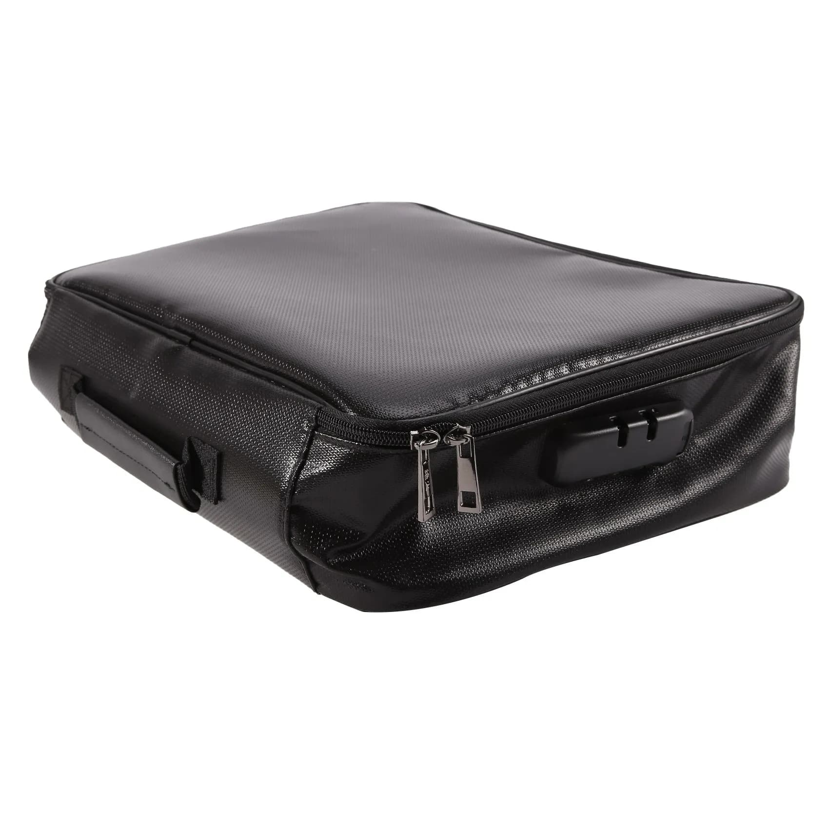 VOFUN-Organizer Bag Fireproof Document Bag With Lock Portable Filing Storage Box Holder For Document File Passport Certificate