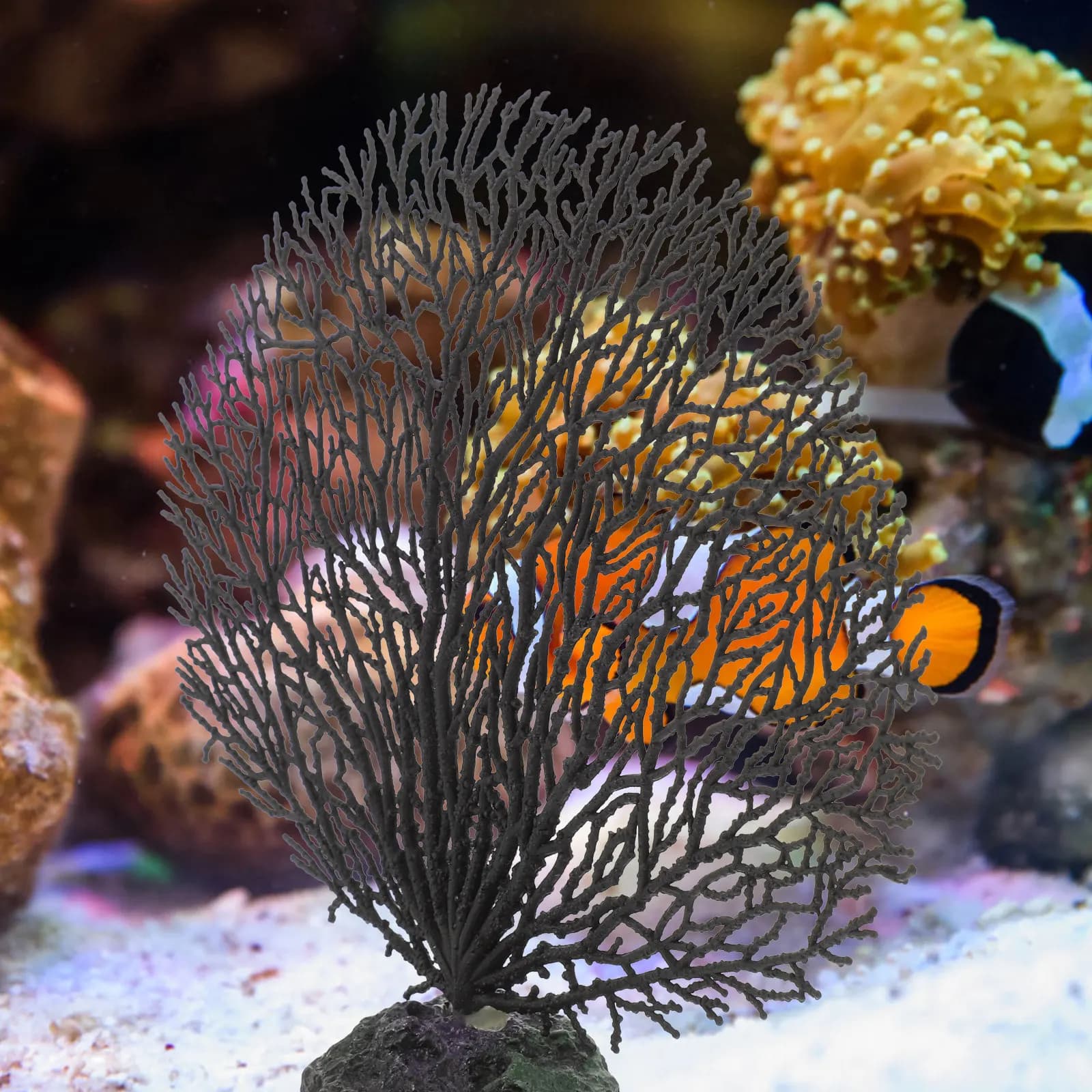 Artificial Coral Light Decorative for Aquarium, Creative Plant for Home Scuba Landscape