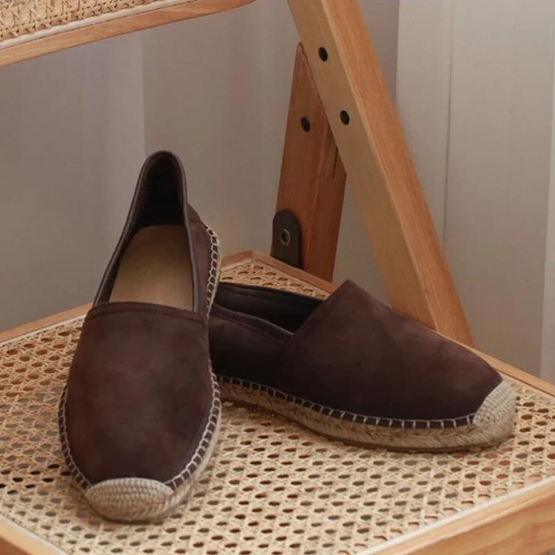 2025 Scarpe casual da uomo estive Moda Slip on Pescatori Flats Scarpe pigre in pelle di pecora