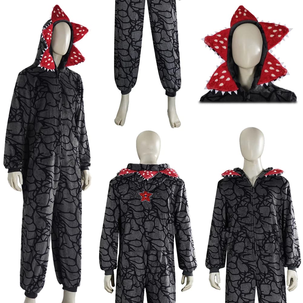 Fantasia S1 Demogorgon Pigiama Cosplay Indumenti da notte Homewear TV ST Disfraz Costume da uomo Fantasia Halloween Carnevale Abiti da festa
