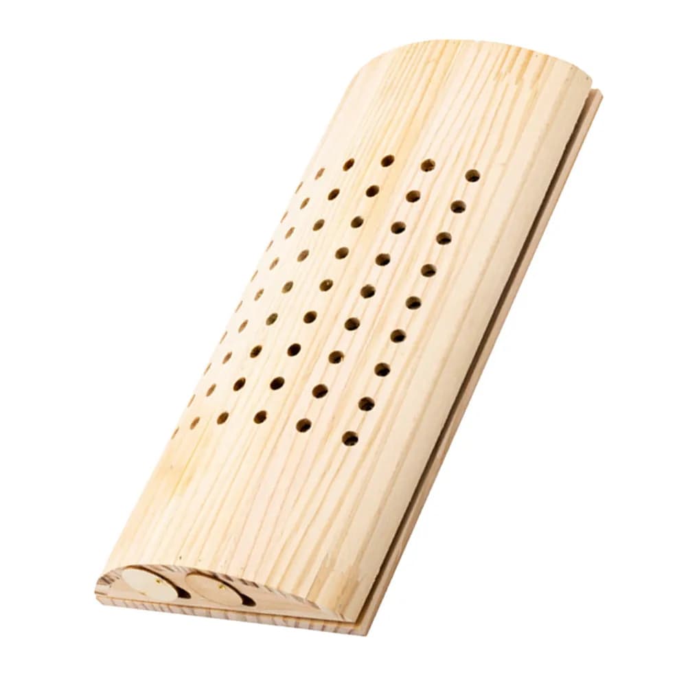 Cuscino Lombare in Legno per Moxibustione, Cuscino Cervicale Rinfrescante per Massaggi Domestici, Accessorio per il Sonno Riutilizzabile e Resistente all'Usura, Sollievo dal Dolore alla Schiena