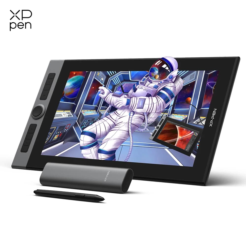 XPPen Artist Pro 16 Tavoletta Grafica con Monitor e Penna Smart Chip X3, Schermo da Disegno 15.6 Pollici 133% sRGB per Windows e Mac