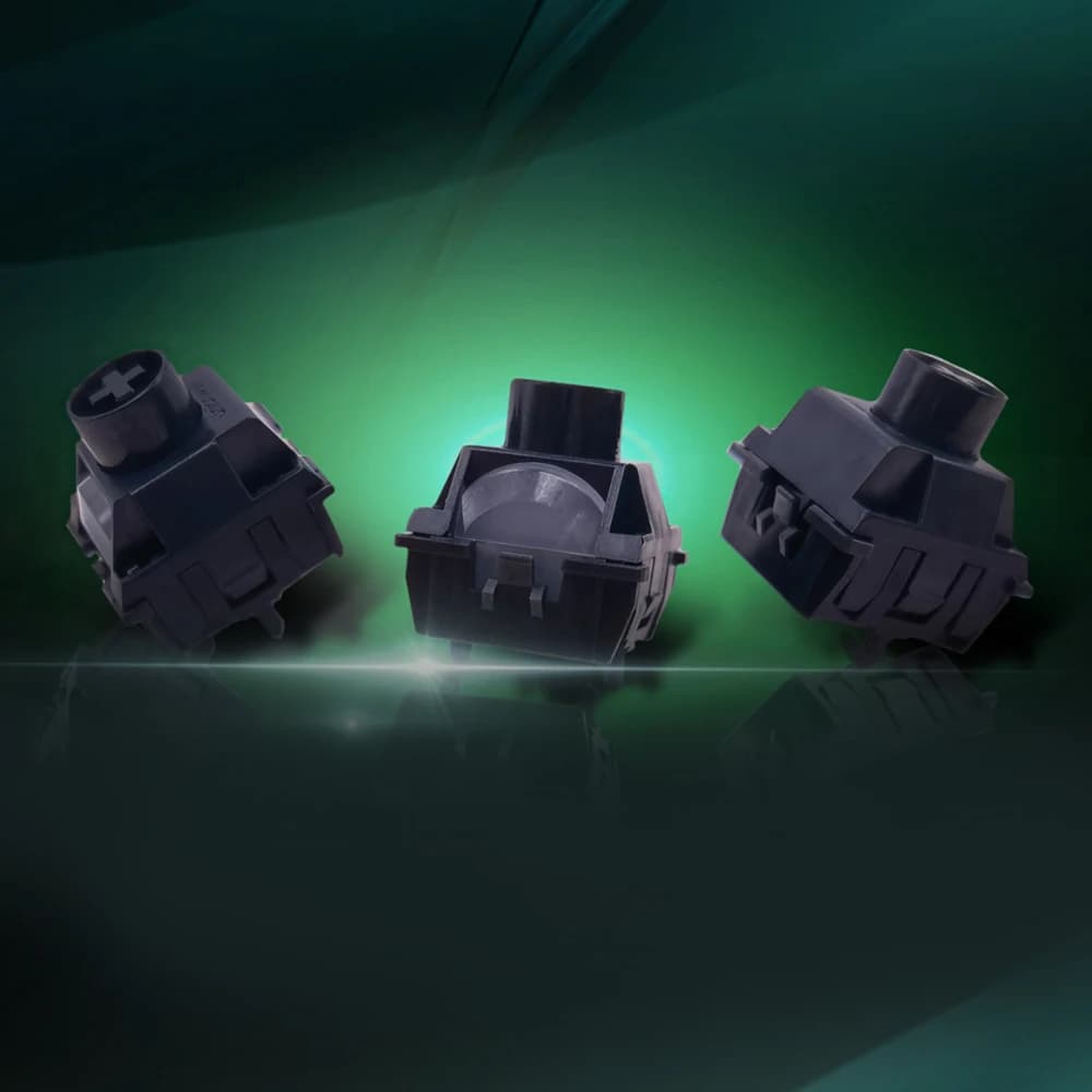 Interruttore magnetico Unionwell Dark Jade Interruttore in giada inchiostro RGB lineare per tastiera meccanica magnetica POM a molla lunga pre lubrificata