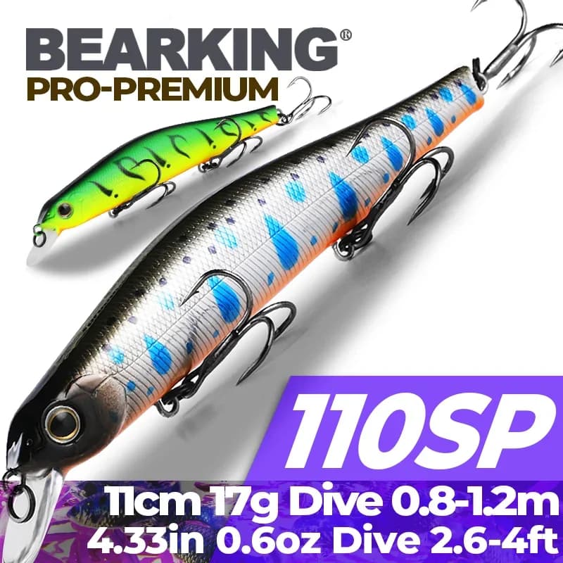 BEARKING 11cm 17g magnet system SP Top Hard Fishing Lures Minnow quality Baits Wobblers Fishing Tackles
