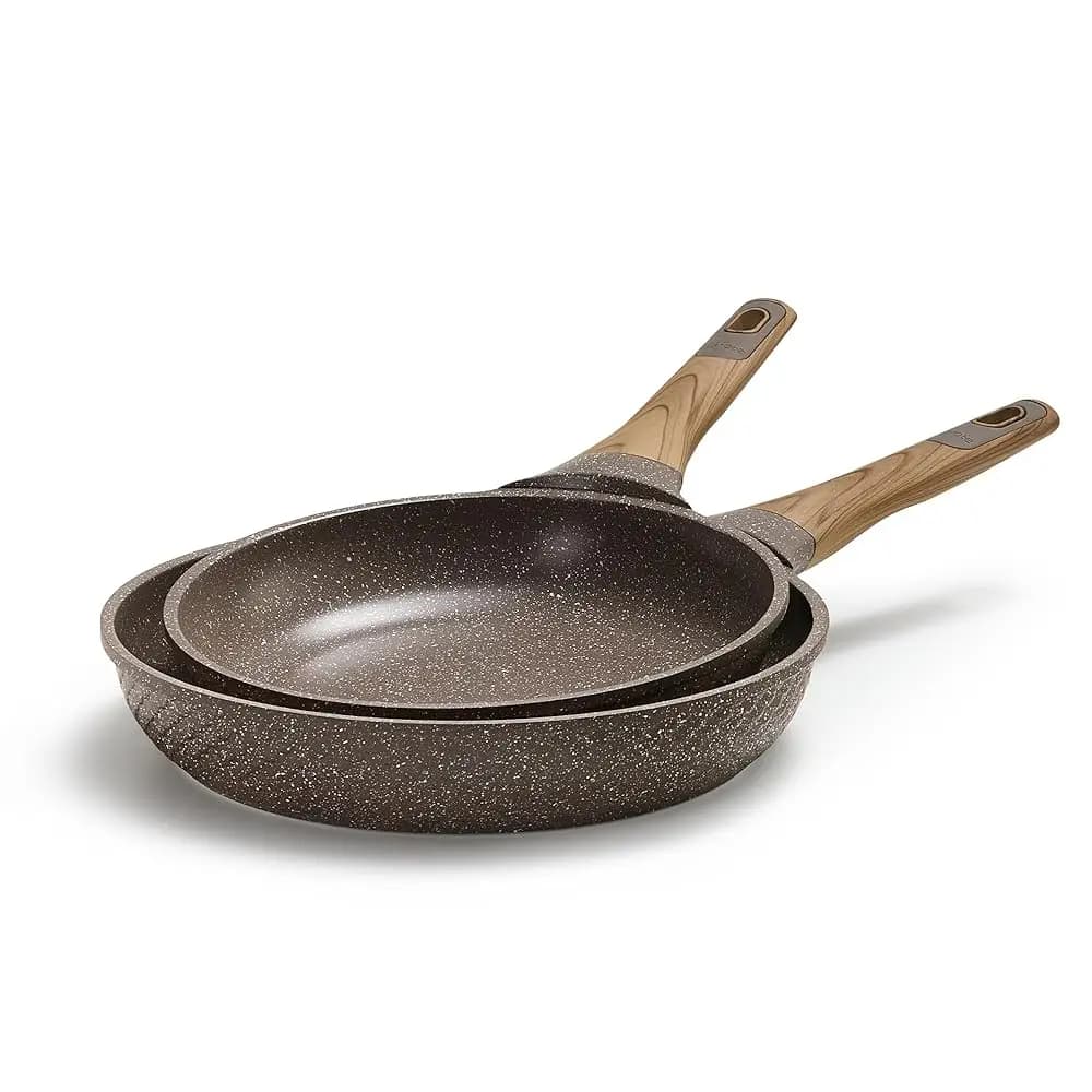 Padella Antiaderente in Granito, Padella per Uova e Omelette, Utensile da Cucina in Pietra, Senza PFOA, Compatibile con Induzione