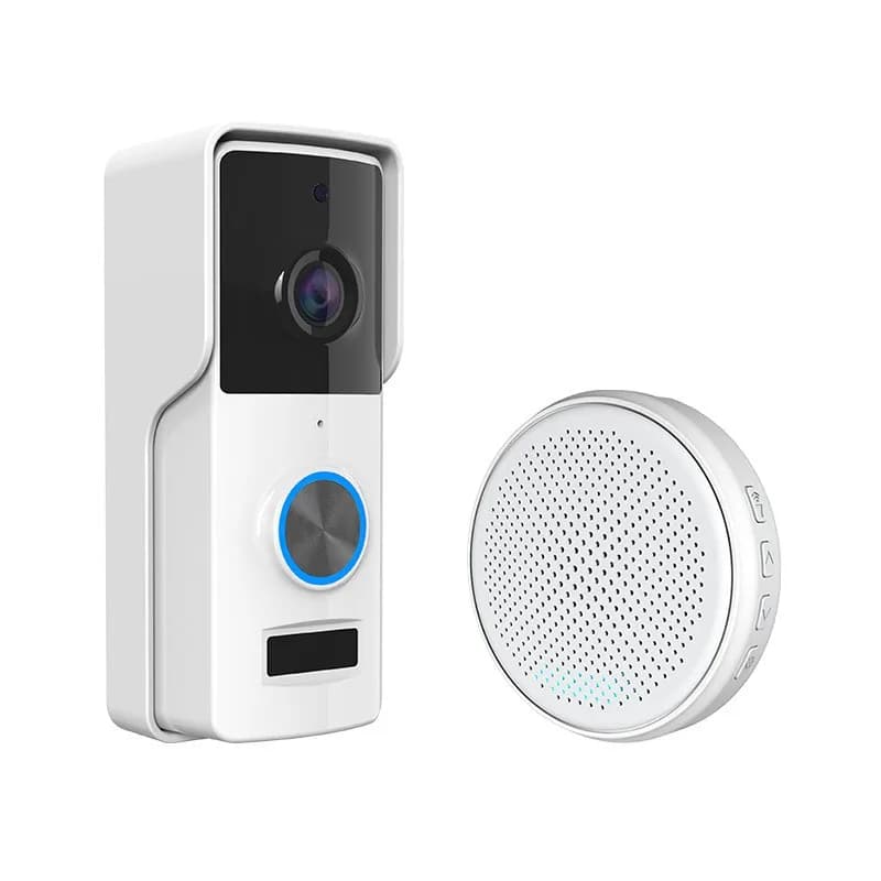 Campanello Video Wireless Impermeabile 1080P, Citofono di Sicurezza Domestica Intelligente con Telecamera Wi-Fi Tuya Controllabile da Smartphone
