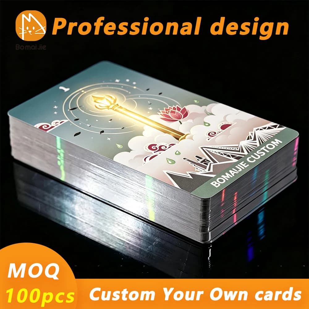 100pcs Cutom Photocard Kpop Holo Cards Custom Game Cards Printable Tarot Cards Lomo Business Album Photo Kpop Cards Gift