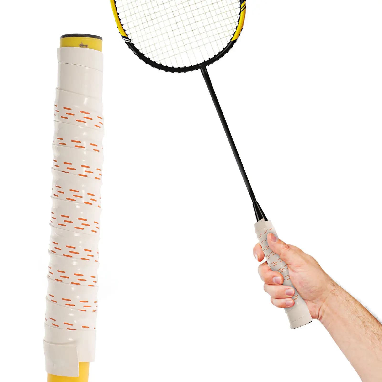 2 Pezzi Nastro Antiscivolo in PU per Racchette da Tennis e Badminton, Overgrip Elastico Assorbente con Colori Vivaci