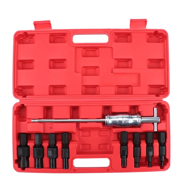 Car Repair Tools 9pc Inner Bearing Puller Set Extractor Removal Tool Kit Blind Hole Kit Small Gear Puller Slide Hammer Pilot