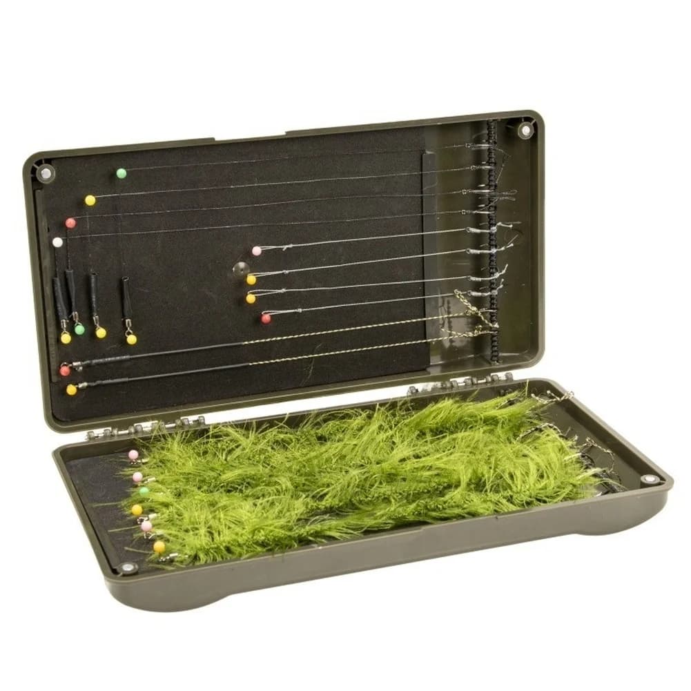 Carp Rig Organizer Tackle Organizer For Outdoor Adventures Grayish Green Portable Fishing Gear Storage Box Fishing Lur