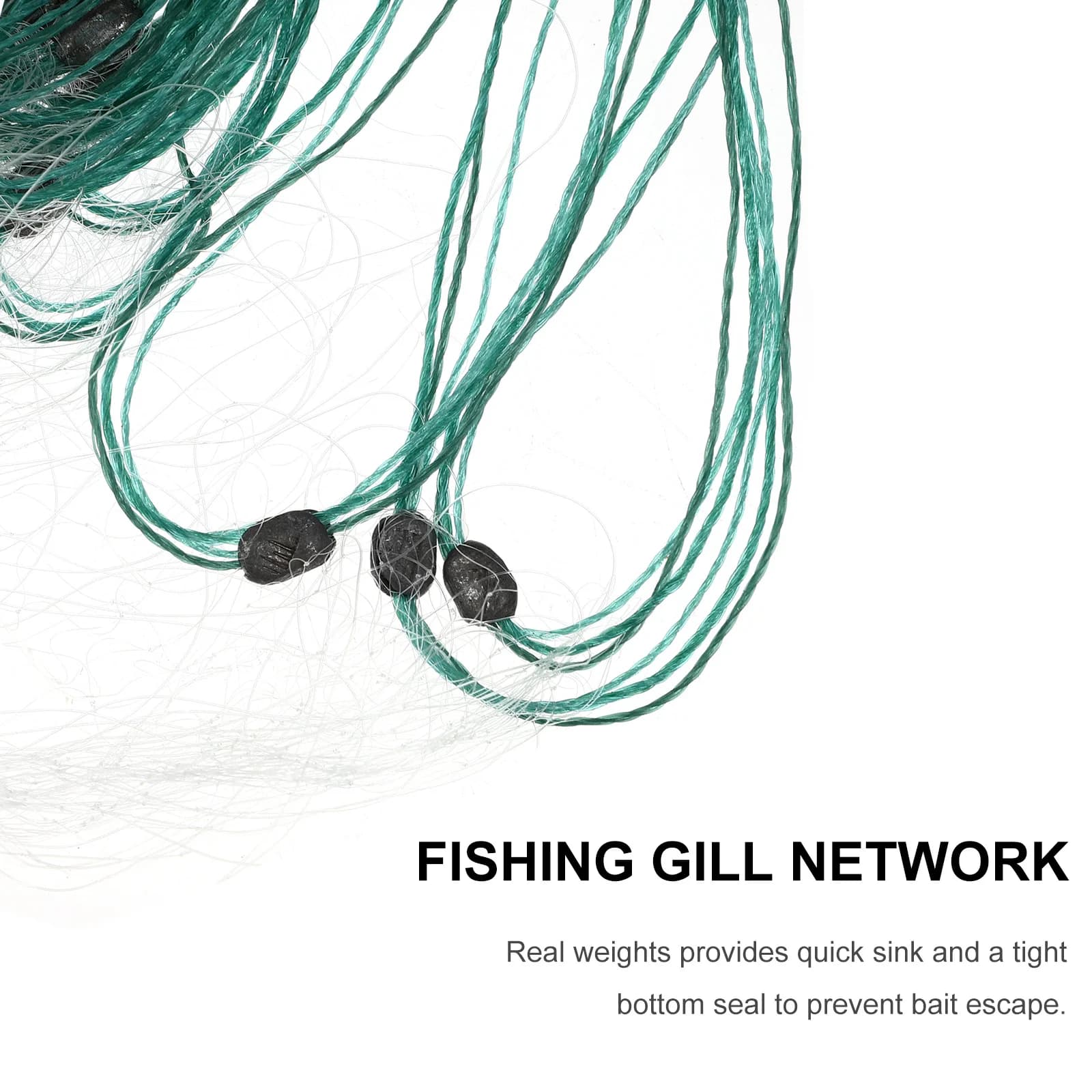 3 strati 1M X 20M Monofilamento Rete da imbrocco da pesca Trappola per pesci in nylon Trasparente Forte galleggiante Stabilizzato Rete per pesci per immersioni veloci