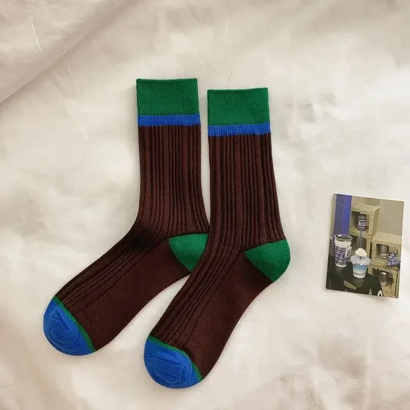 Trendy Midway Socks for Celebrity Online, Retro Style, Pink Color, Light Socks in Luxury Cotton for Girls