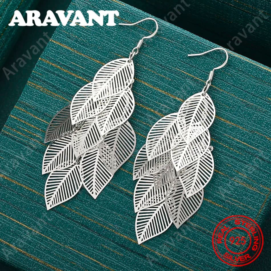 Orecchini pendenti con numeri romani in argento sterling 925 - Accessori per tutti i giorni per le donne - Gioielli semplici ed eleganti