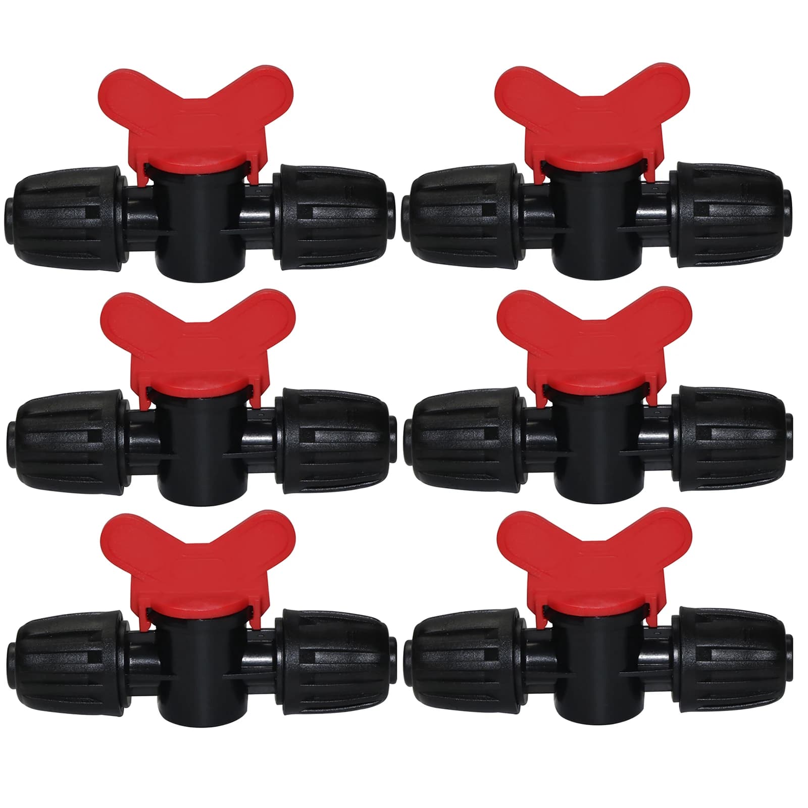 Accessori per irrigazione a goccia da 10 pezzi Blocco da 16 mm attraverso la valvola Accessori per micro spruzzatura da giardino Connettore per tubo flessibile per giunto per tubo dell'acqua da giardino