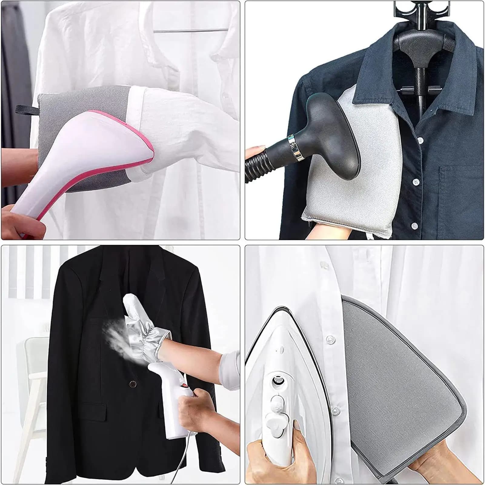 Guanti per cottura a vapore per vestiti a vapore Indumento portatile asse da stiro Guanto Accessori per cottura a vapore per professionisti Detergenti a secco per la casa