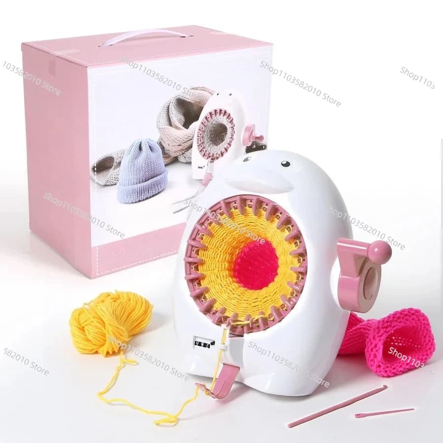 Macchina per maglieria a 22 aghi Penguin – Tessitore manuale fai-da-te per sciarpe/cappelli (uso manuale)