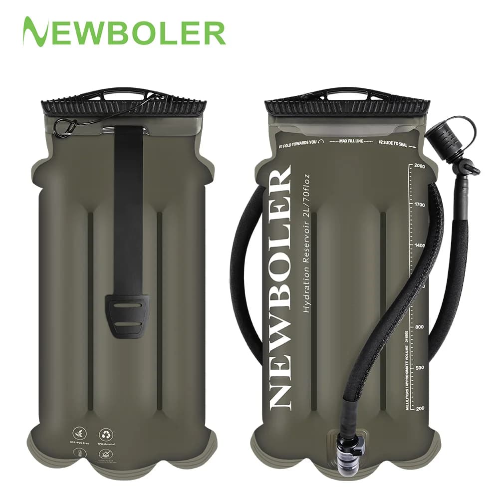 NEWBOLER Borsa per l'acqua isolata Serbatoio Borsa idratante Borsa di stoccaggio Senza bisfenolo A-2L 3L Zaino per gilet di idratazione da corsa