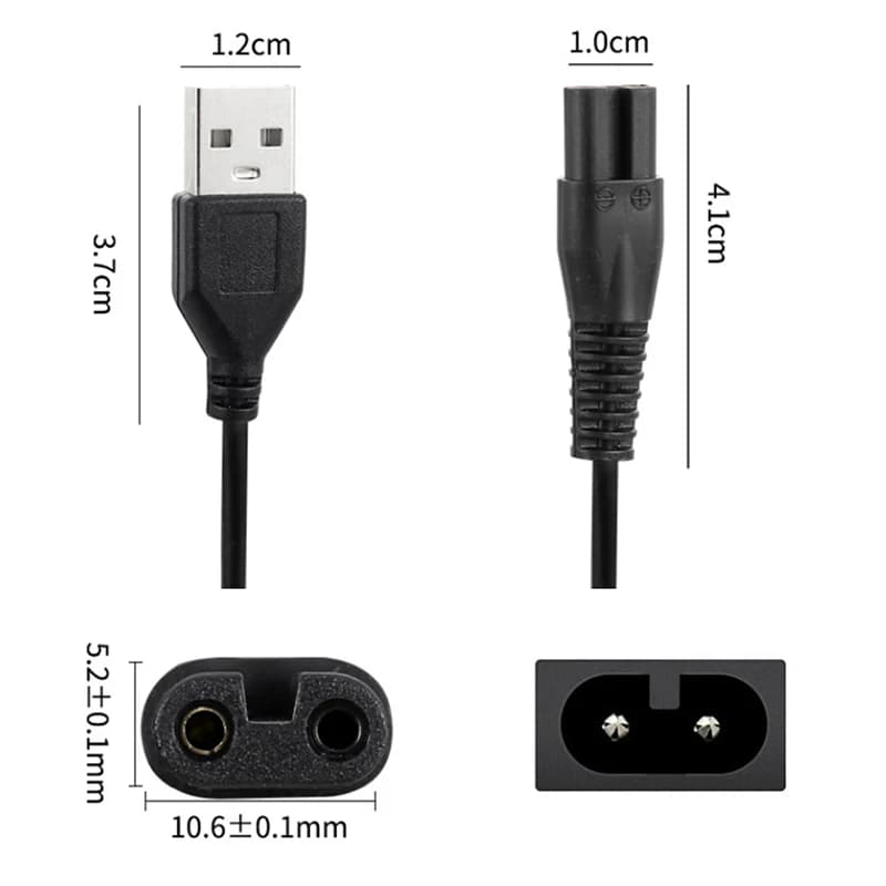 Charging Cable Compatible with Meridian Grooming Electric Shaver and Trimmer Replacement Power Cord and Supply Adapter